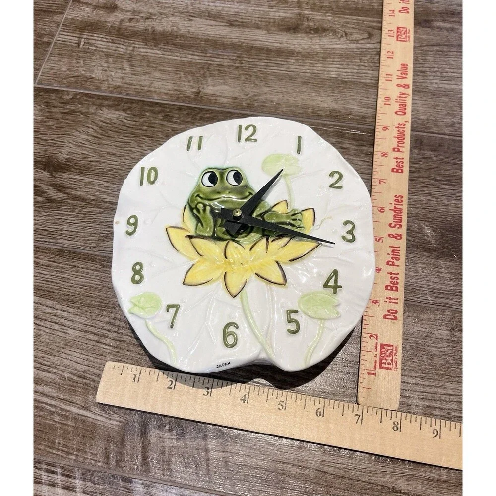RARE Vintage Neil The Frog Kitchen Wall Clock 1970s Sears Roebuck WORKS